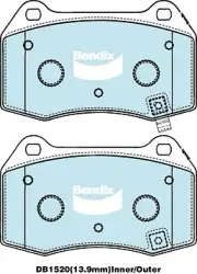 Bendix General CT Front Brake Pad Set for Nissan 350Z Z33 3.5L VQ35DE Petrol 200 (for: Nissan)
