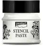 Stencil Paste 50ml Silver, Mixed
