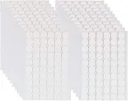 1200pcs (600 Pairs) 15mm Diameter Hook and Loop Self Adhesive Dots Tapes Nylon Sticky Back Coins, Fastener Round Tapes for Home, Office and Classroom by XBDZR