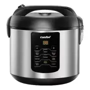 COMFEE' Compact Rice Cooker, 6-in-1 Stainless Steel Multi Cooker, Slow Cooker...