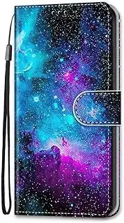 [Bnvdfre] for Samsung Galaxy A15 4G/5G Case Flip PU Leather Phone Case Shockproof with Card Holder Magnetic Stand Protector Cover for Samsung Galaxy A15 4G/5G, Starry Sky