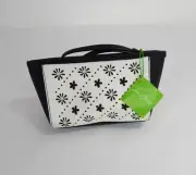 Vera Bradley Laser Cut Wristlet Black/White Flowerlines