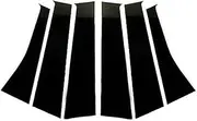 LUMIXE for Mitsubishi, Outlander 2013-2020 Carbon Fiber Polished Pillar Posts 6PCS Window Trim Cover BC Column Sticker Auto Window Pillar Molding