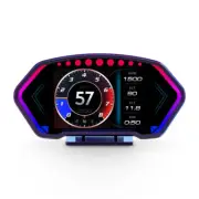 Car Digital Speedometer GPS OBD LCD Gauge Compass Head Up Display For Dashboard (for: Mitsubishi)