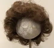 9-10” Light Brown Synthetic Wig With Short Soft Curls By Global
