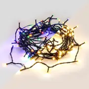 420 Dual Colour Connectable String Lights - Black Cable