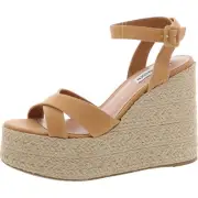 Steve Madden Womens Lulah Leather Espadrille Ankle Strap Shoes BHFO 4071
