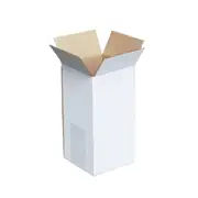 20x Mailing Box 100 x 100 x 250mm Regular White Long Tube Carton B151