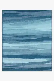 245' x 305' | Machine Washable Runner Rug | Kid & Pet Friendly | Indoor Rug | Meridian Blue Rug | Ruggable