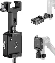 NEEWER RS4 RS3 Vertical Camera Mount Compatible with DJI Ronin RS 4 3 2 Pro Gimbal Stabilizer, 1s Quick Vertical to Horizontal Switch Anti Drop 180° Rotating Base for YouTube TikTok Vlog Video, CA108