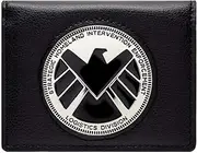 Marvel Avengers Agents of Shield Phil Coulson Badge Black ID & Card Wallet