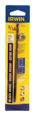 Irwin 66712 Aircraft Extension Steel Split Point Drill Bit 3/16 x 6 L in.