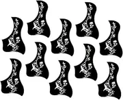 GREENADSCAPE 10pcs Folk Guitar Pickguard Scratch Plate for Acoustic Guitar Stunning Durable Protective Plate
