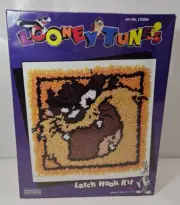 New Vintage Caron Latch Hook Kit Looney Tunes "TAZ" 13 X 13 LT0004