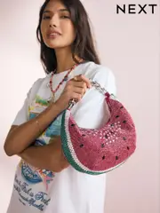 Red Sequin Fruit Shoulder Bag (AU1733) | $103