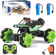 All-Terrain Remote Control Car – RC Off-Road Vehicle Car with Gesture Hand Control 360° Rotating Wrist Racing Truck Crawler – Omni-Directional 4WD Rock-Climbing Toy High Speed Monster Car