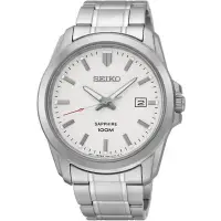 在飛比找Yahoo!奇摩拍賣優惠-【金台鐘錶】SEIKO 精工  男錶 石英錶 不鏽鋼錶帶  