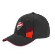 Ducati Corse DC Sport Motorcycle Baseball Cap Hat 2023 Black 987705390 Genuine