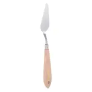 No.12 Painting Palette Knife Stainless Steel Pointy Spatula Beech Wood Handle