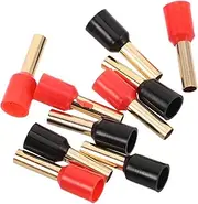 GRIRIW 10pcs Car Audio Terminal Speaker Audio Cable Plugs Amp Wire Connectors Audio Plug Audio Wire Connectors Amp Connector Audio Cable Plug Adapter Car Accessory Copper Red