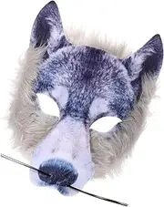 JOINPAYA Wolf Mask: Furry wolf Mask Halloween Wolf Masks Wolf Costume Accessories for Cosplay Fancy Dress