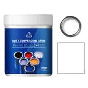 300/500g Water-Based Rust Converter Paint, No Sanding Primer for Metal, Roof & Steel, Home Industrial Anti-Corrosion Coating White