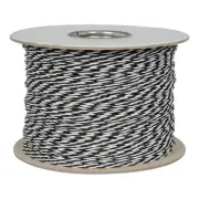 TWC-2403-BW-R 24 AWG Black/White Stranded Twisted Pair Hook-Up Wire 1000 Feet