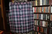 Brooks Brothers Red Fleece blue white plaid woven pencil Skirt NEW $98 (bin314)