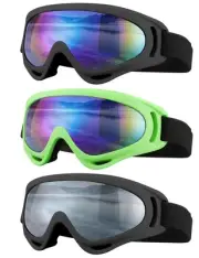 Ski Goggles, Motorcycle Goggles, 3 Pack Snowboard Snow Goggles for Men Women ...