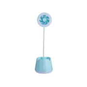 Supperstore Desktop Multifunctional Pen Holder Desk Lamp Fan Mobile Phone Bracket Learning Reading Lamp Night Light