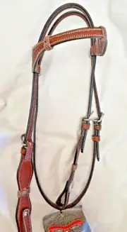 Circle Y Leather Headstall--Basketweave--New With Tags