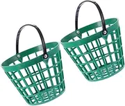 2pcs Golf Ball Storage Basket Lightweight Plastic Container for Collecting and Storing Up to Golf Balls Versatile Use and Tennis Convenient Outdoor Sports Accessory