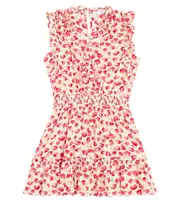 [Poupette St Barth Kids] Poupette St Barth Kids Triny printed dress Y 4 red