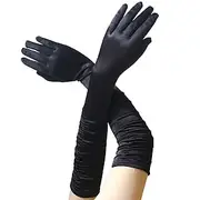 1950s 1920s Cocktail Dress Gloves Long Gloves The Great Gatsby Solid Color Patchwork Women's Christmas Halloween New Year Party Prom Bachelorette Party Teen Ad