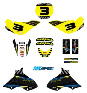 Full Custom Graphics Kit FACTORY STYLE Suzuki JR 80 All years stickers decals