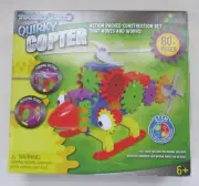 Techno Gears Quirky Copter Action Construction Set STEM Gears Toy 80+ Piece 6+