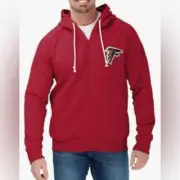 Atlanta Falcons NFL team apparel men's zip up Hoodie red size medium FOCO