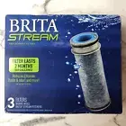 BRITA STREAM Replacement Water Filters For Brita Stream Pitchers Box of 3 Sealed