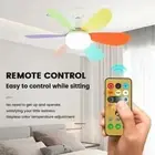 Fan Ceiling Flower 2 IN 1 RC 6 Pale LED Bulbs Light 30W