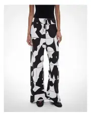 [Witchery] Elastic Pull On Pant in Geo Tile Black
