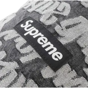 Supreme Fat Tip Jacquard Denim Backpack Black 提花水桶包 背包 牛仔布