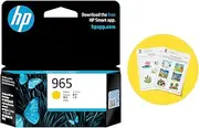HP 965 Genuine Original High Yield Yellow Ink Printer Cartridge works with HP OfficeJet Pro 9010 All-in-One Printer series, HP OfficeJet Pro 9020 All-in-One Printer series - (3JA79AA)