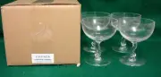 Fostoria CONTOUR (#6060) Champagne Stems SET OF FOUR Mint in BOX More Available