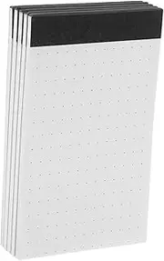 TEHAUX 5pcs Mini Dotted Graph Paper Pad Dotted Index Cards Grid Paper Notebook Dot Grid Journal Portatile Annotating Supplies