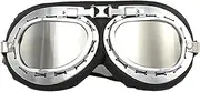 Offroad Goggles | Windproof Pilot Goggles for Motorcycle Riding - Motorcycle Goggles Over Glasses with Adjustable Straps, Motocross Goggles for Adults