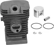 Respicefinem Cylinder Piston Kit Assembly Set for STIHL MS180 Made of Lightweight High Silicon Aluminum Alloy Parts 38mm with Strong Thermal Diffusion Ability One Piece Forming