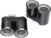 Compatible For BMW 3 Series 330i 330e exhaust Tip modification quad tailTip2019 to 2024 G20G21 carbon fiber muffler tip nozzle(Orange)