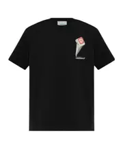 Casablanca Leaning Column Crewneck T-Shirt XS Black