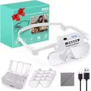 Magnifying Glasses with Lights Rechargeable Hands Free Headband for Close Work