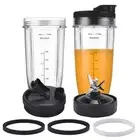 [Upgraded] Replacement 24oz Cups for Nutri Ninja Blenders, Cups with 7 Fins R...